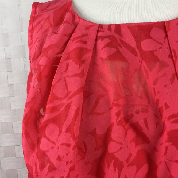 ❗️SOLD❗️Liz Claiborne Tropical Sheer top - Picture 3 of 6